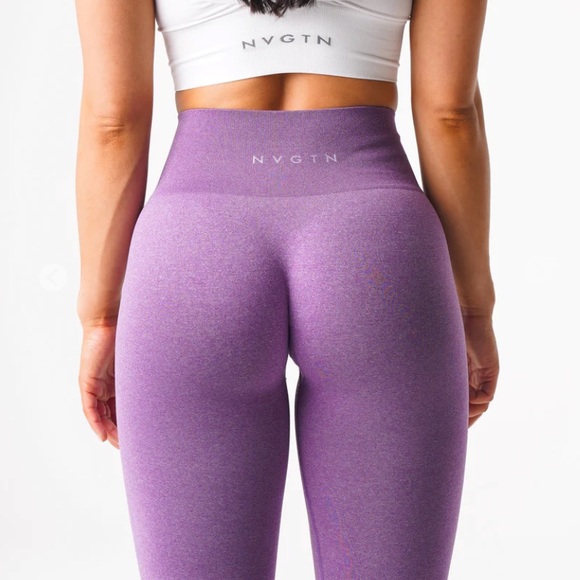 NVGTN Violet NV Seamless Leggings - Picture 4 of 6